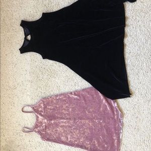 2 girls velvet dresses